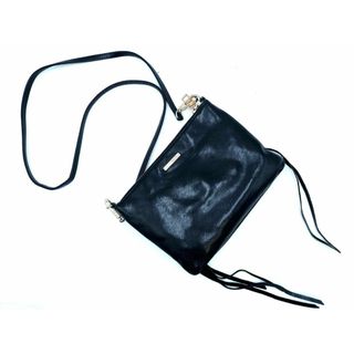 美品 Rebecca Minkoff レベッカミンコフ レザー 3ジップ ショルダー バッグ 黒 ■■ レディース