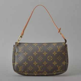 ルイヴィトン(LOUIS VUITTON)の美品◇ルイヴィトン ポシェット アクセソワール ポーチ モノグラム レザー(ハンドバッグ)