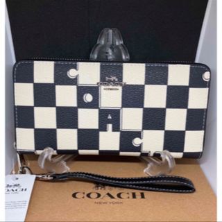 コーチ(COACH)のコーチ長財布　CR622 チェッカーボードプリント(財布)