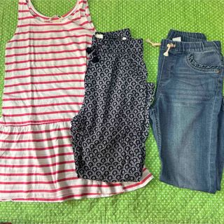 エイチアンドエム(H&M)の【3点セット】H&M 女の子　チュニック　デニム　ジョガーパンツ(パンツ/スパッツ)