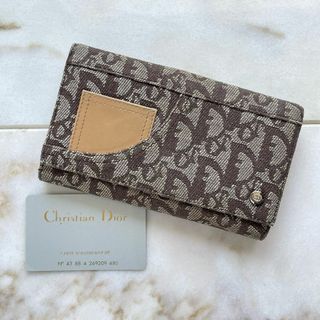 クリスチャンディオール(Christian Dior)のChristian Dior クリスチャンディオール トロッター長財布 ブラウン(財布)