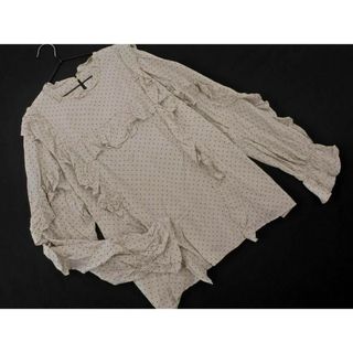 Maglie par ef-de マーリエパーエフデ ドット ブラウス シャツ size15/ベージュ ■◇ レディース