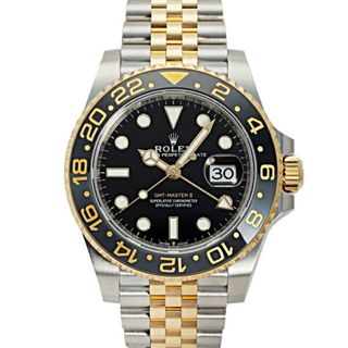 ロレックス(ROLEX)のロレックス ROLEX GMTマスターII 126713GRNR ブラック/ドット文字盤 未使用 腕時計 メンズ(腕時計(アナログ))