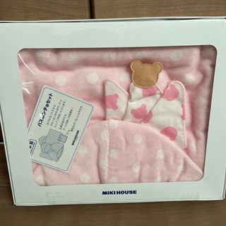 ミキハウス(mikihouse)のミキハウス　MIKI HOUSE　バスポンチョセット　ピンク(バスローブ)