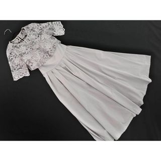 LagunaMoon - LAGUNAMOON ラグナムーン ドッキング レース 結婚式二次会 ドレス ワンピース sizeS/グレー ■■ レディース