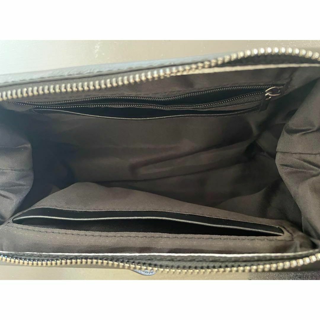 クラッチバッグ セカンドバック 黒 メンズポーチ レザー 結婚式 ビジネス 軽量 メンズのバッグ(セカンドバッグ/クラッチバッグ)の商品写真