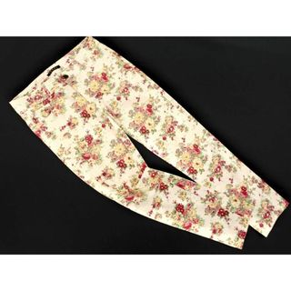 イング(INGNI)のINGNI イング 花柄 スキニー パンツ sizeS/アイボリー ■◇ レディース(スキニーパンツ)