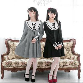 ディアマイラブ(DearMyLove)のディアマイラブ セーラーワンピース 量産型 地雷系 制服 ロリータ(ひざ丈ワンピース)