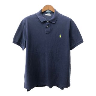 ポロラルフローレン(POLO RALPH LAUREN)のPolo by Ralph Lauren ポロ ラルフローレン ポロシャツ ワンポイント ネイビー (メンズ XL) 中古 古着 Q5647(ポロシャツ)