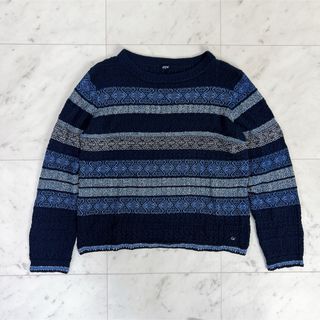 フォーティファイブアール(45R)の《極美品》45R レースニット サマーニット ワイドシルエット R刺繍 Lサイズ(ニット/セーター)