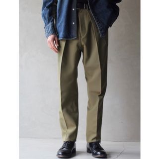 シュタイン(stein)のNEAT MAX CANVAS tapered pants olive ニート(スラックス)