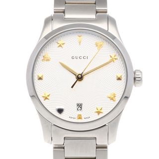 グッチ(Gucci)のグッチ Gタイムレス 腕時計 時計 ステンレススチール 126.5 クオーツ レディース 1年保証 GUCCI  中古(腕時計)