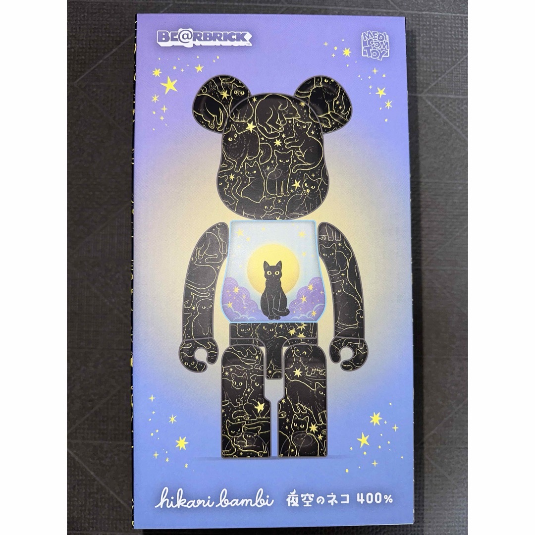 BE@RBRICK 夜空のネコ 400％ ハンドメイドのおもちゃ(フィギュア)の商品写真