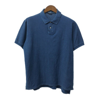 ポロラルフローレン(POLO RALPH LAUREN)のPolo by Ralph Lauren ポロ ラルフローレン ポロシャツ 大きいサイズ ワンポイント ブルー (メンズ 2XL) 中古 古着 Q5659(ポロシャツ)