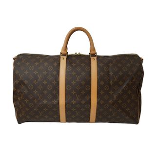 ルイヴィトン(LOUIS VUITTON)のLOUIS VUITTON ルイヴィトン キーポルバンドリエール55 M41414 ボストンバッグ モノグラムキャンバス ブラウン 美品 中古 62985(ボストンバッグ)