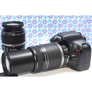 キヤノン(Canon)の極美品★Canon kiss X4 ダブルズームキット★高画質★動画撮影★(デジタル一眼)