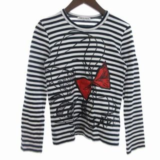 コムデギャルソン(COMME des GARCONS)のコムデギャルソン 岡本太郎 Tシャツ 半袖 ボーダー 白 黒 M(Tシャツ/カットソー(半袖/袖なし))