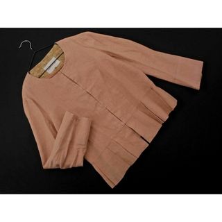 ラトータリテ(La TOTALITE)のラトータリテ リネン混 ノーカラー ジャケット size38/ピンク ■◇ レディース(ノーカラージャケット)