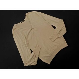 ニジュウサンク(23区)の23区 Vネック ニット セーター size38/ベージュ ■◇ レディース(ニット/セーター)