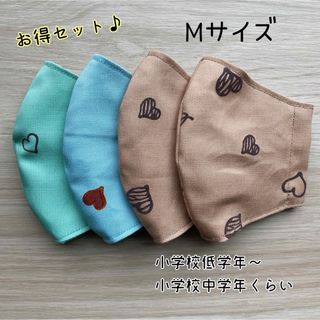 お得セット♪ ハンドメイドマスク　✿︎Mサイズ✿︎(外出用品)