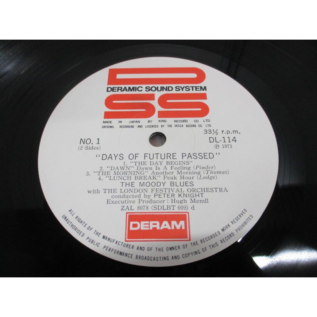 ▲01)【同梱不可・帯付き】The Moody Blues/Days Of Future Passed/ムーディー・ブルース/DL 114/LPレコード/国内盤/ロック/アナログ盤/A エンタメ/ホビーのエンタメ その他(その他)の商品写真