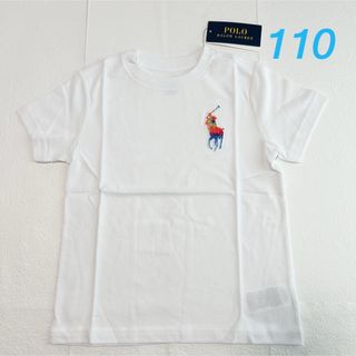 ポロラルフローレン(POLO RALPH LAUREN)のラスト1点◇ラルフローレンビッグポニーコットンTシャツ ホワイト 4T/110(Tシャツ/カットソー)