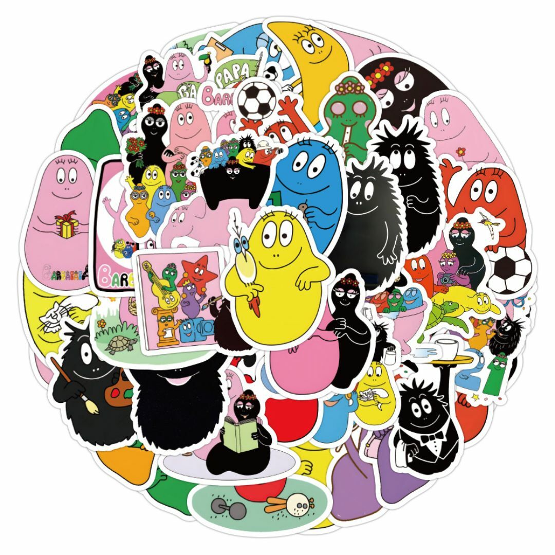 バーバパパ ステッカー 52枚セット BARBAPAPA 絵本 海外 アニメ エンタメ/ホビーのおもちゃ/ぬいぐるみ(キャラクターグッズ)の商品写真