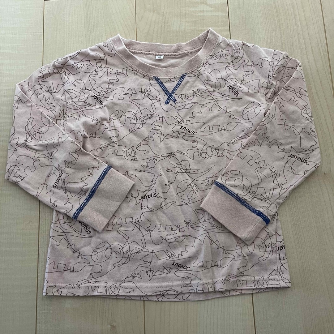 キッズ　長袖シャツ　110cm キッズ/ベビー/マタニティのキッズ服男の子用(90cm~)(Tシャツ/カットソー)の商品写真