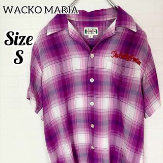 ワコマリア(WACKO MARIA)の【美品】ワコマリア オンブレーチェック柄 オープンカラーシャツ 開襟シャツ(Tシャツ/カットソー(半袖/袖なし))