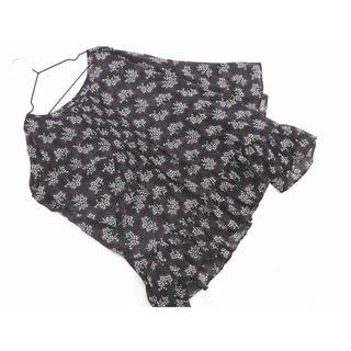 ユニクロ(UNIQLO)のUNIQLO ユニクロ ANNA SUI 花柄 ブラウス シャツ sizeXL/黒 ■◇ レディース(シャツ/ブラウス(半袖/袖なし))