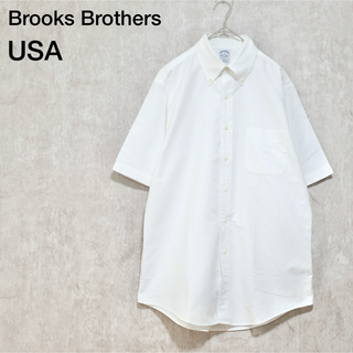 ブルックスブラザース(Brooks Brothers)のBrooks Brothers USA製 オックスフォードポロカラーシャツ 白(シャツ)