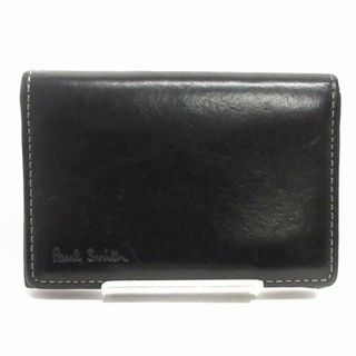 ポールスミス(Paul Smith)のポールスミス カードケース 名刺入れ  ロゴ レザー 黒 ■SM1(名刺入れ/定期入れ)