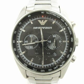 エンポリオアルマーニ(Emporio Armani)のエンポリオアルマーニ 腕時計 ブラックダイアル シルバーカラー ■SM1(腕時計(アナログ))