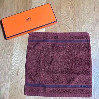 エルメス(Hermes)のHERMES エルメス  新品 ハンドタオル 箱付き タオルハンカチ(ハンカチ/ポケットチーフ)