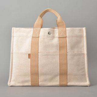 エルメス(Hermes)の美品 HERMES エルメス ニューフールトゥMM トートバッグ オレンジ(トートバッグ)