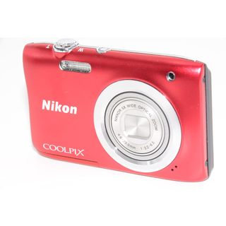 【外観特上級】Nikon デジタルカメラ COOLPIX A100 光学5倍 2005万画素 レッド A100RD(コンパクトデジタルカメラ)