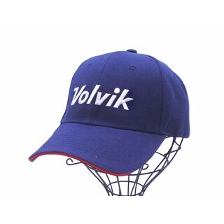 美品 Volvik ボルビック ゴルフ キャップ sizeF/紺 ■■ メンズ(キャップ)