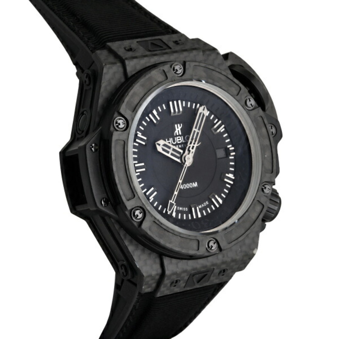 HUBLOT(ウブロ)のウブロ HUBLOT キングパワー オーシャノグラフィック4000 カーボンファイバー 世界限定500本 731.QX.1140.RX ブラック文字盤 中古 腕時計 メンズ メンズの時計(腕時計(アナログ))の商品写真