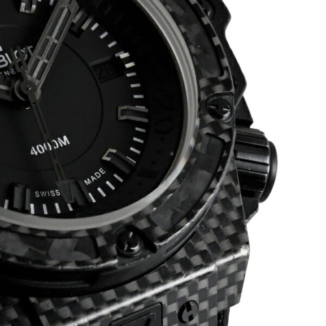 HUBLOT(ウブロ)のウブロ HUBLOT キングパワー オーシャノグラフィック4000 カーボンファイバー 世界限定500本 731.QX.1140.RX ブラック文字盤 中古 腕時計 メンズ メンズの時計(腕時計(アナログ))の商品写真