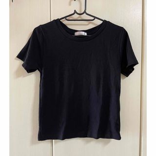 シマムラ(しまむら)のリブ　ショート丈トップス(Tシャツ/カットソー(半袖/袖なし))