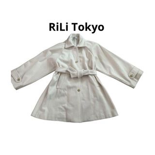 (美品) RiLi Tokyo コート 白　フリーサイズ(その他)