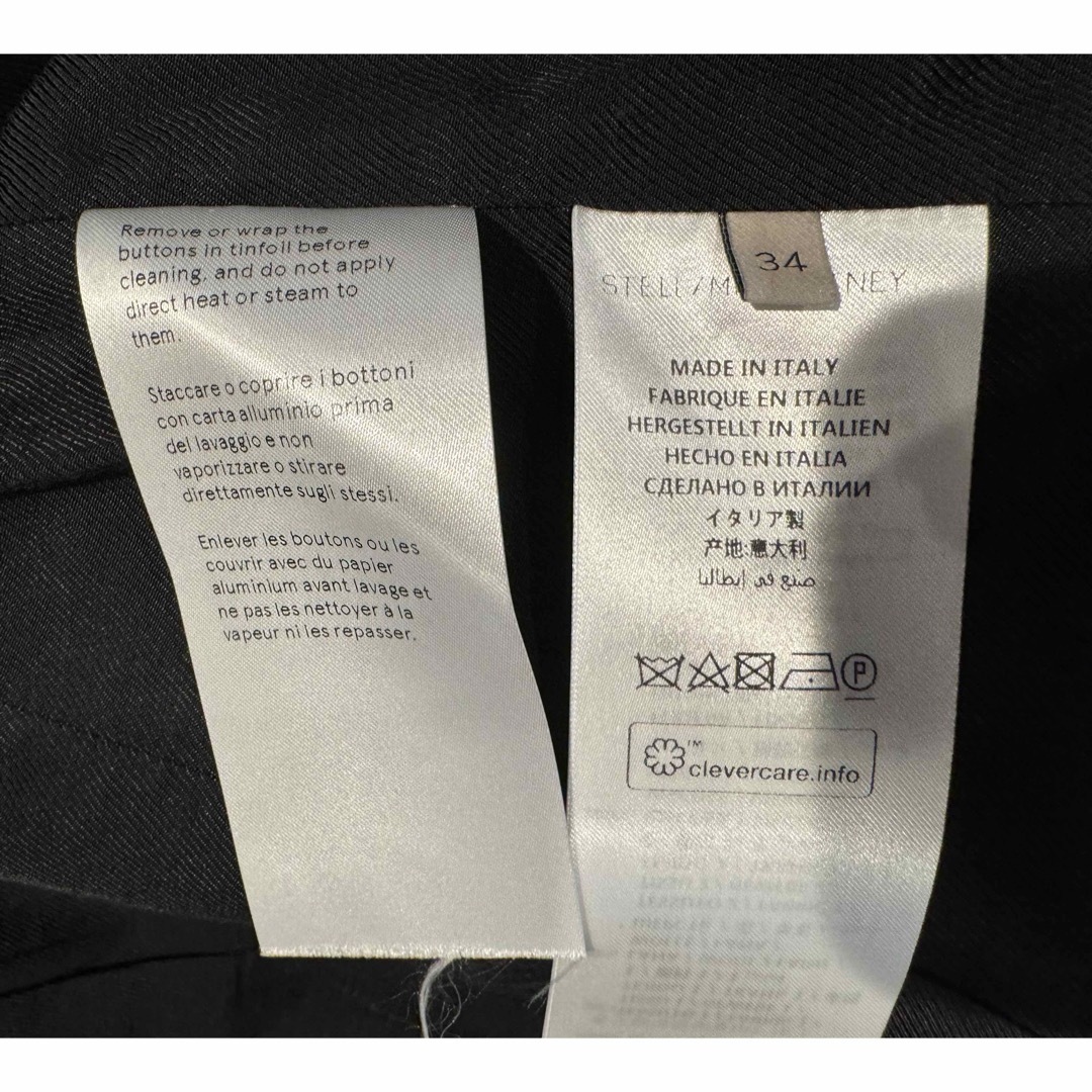 Stella McCartney - STELLA McCARTNEY 名品ブラックジャケットの Stella McCartney - STELLA McCARTNEY 名品ブラックジャケットの
