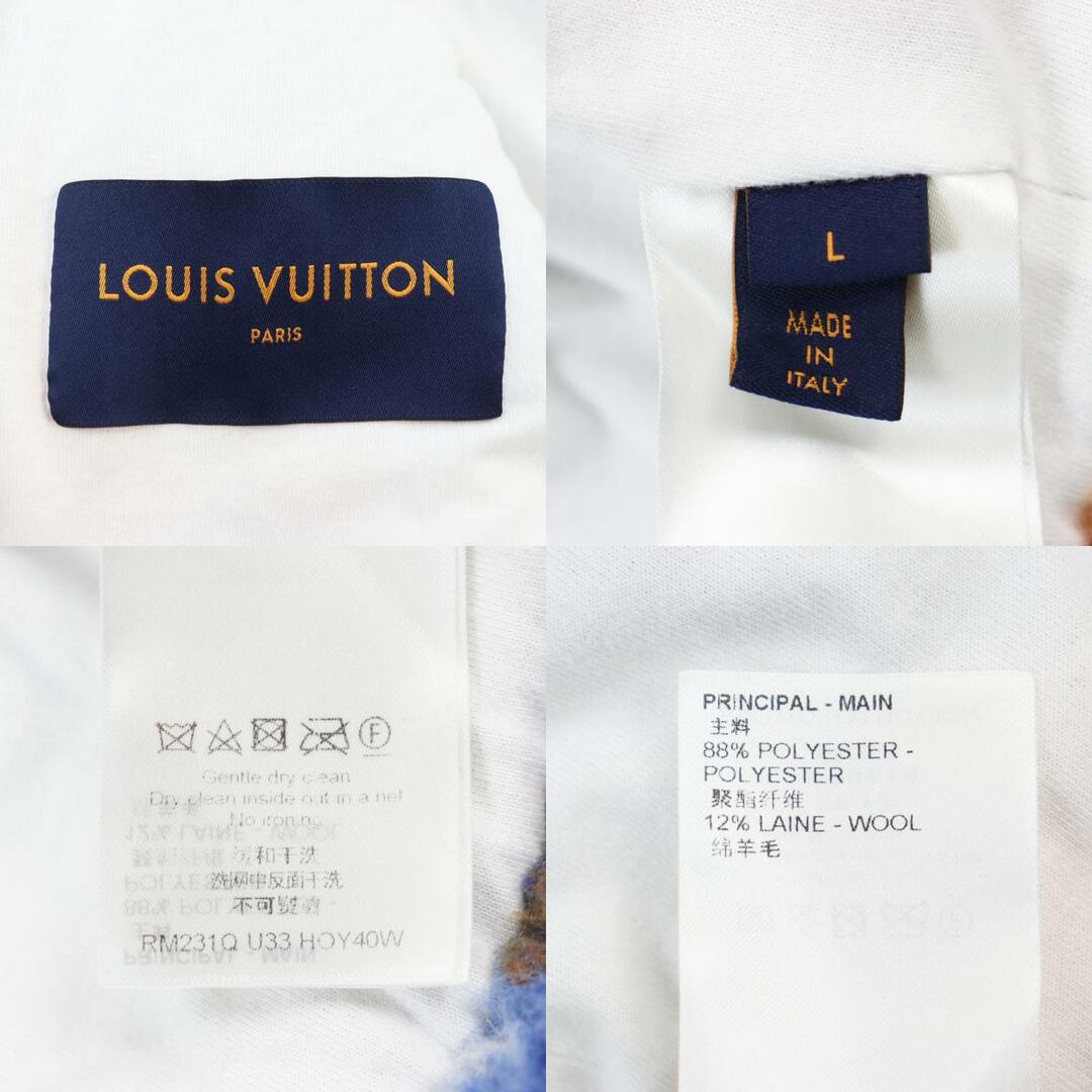 LOUIS VUITTON(ルイヴィトン)の極美品○LOUIS VUITTON ルイヴィトン 23SS 1AAU8L Jacquard Camo Fleece Blouson ジャガードカモフリースブルゾン モノグラム シアリング効果 ルーズフィット 総裏地付き ブルゾン ブルー系 マルチカラー L ガーメント付き イタリア製 正規品 メンズ メンズのジャケット/アウター(ブルゾン)の商品写真