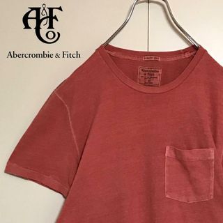 【色落ち感◎】アバクロンビー＆フィッチ　シンプルTシャツ　A1128(Tシャツ/カットソー(半袖/袖なし))