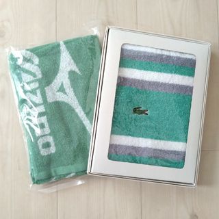 ラコステ(LACOSTE)の新品 スポーツタオル 2枚(タオル/バス用品)