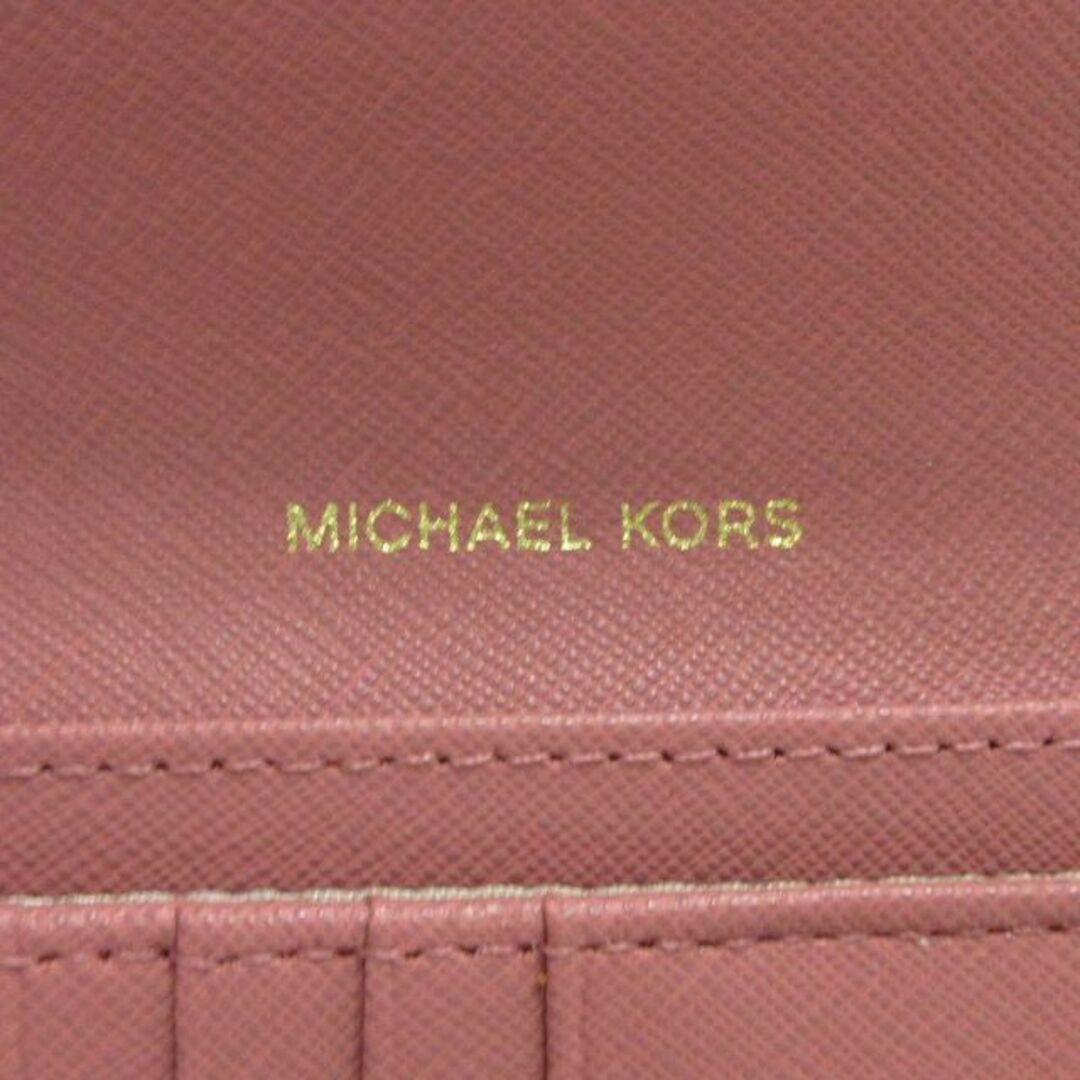 Michael Kors(マイケルコース)のマイケルコース 美品 長財布 二つ折り 小銭入れ レザー ピンク ■SM1 レディースのファッション小物(財布)の商品写真