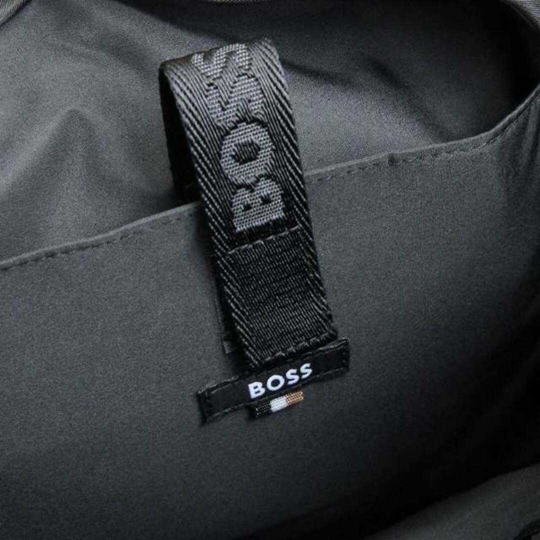 HUGO BOSS(ヒューゴボス)のヒューゴボス フラップクロージャーバックパック リサイクルファブリック 黒 メンズのバッグ(バッグパック/リュック)の商品写真