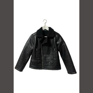 ザラ(ZARA)のザラ ZARA DOUBLE FACED FAUX LEATHER JACKET(ライダースジャケット)