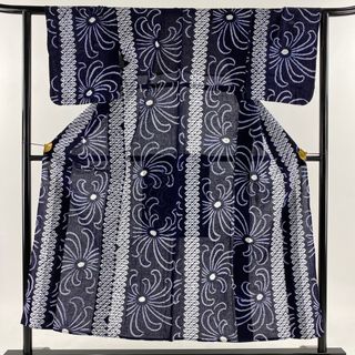 浴衣 身丈152cm 裄丈61cm 綿 美品 名品 【中古】