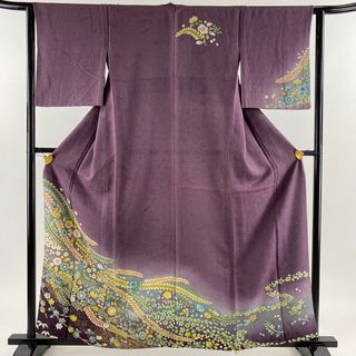 訪問着 身丈160cm 裄丈61cm 正絹 名品 【中古】(着物)